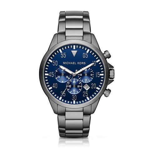 michael kors gunmetal watch|michael kors watches unisex.